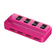 USB-HSL415P�@�T�����T�v���C �ʃX�C�b�`�t��4�|�[�gUSB2.0�n�u�@�s���N