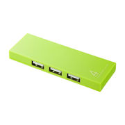 USB-HUM410G�@�T�����T�v���C ���Εt�X����4�|�[�gUSB2.0�n�u�@�O���[��