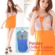 ��NEW�y2012�ĐV��z���y�C�Y���[Chiffon��Ribbon��Side�M���U�[��J�b�g�\�[��ModeCasual