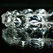 輝きが違う！＜ダイヤカット＞5A級天然水晶(12mm)ブレスレット