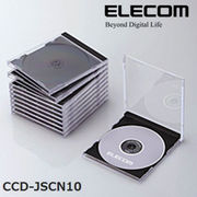 ELECOM(エレコム) Blu-ray/DVD/CDケース（標準/PS/1枚収納） CCD-JSCN10BK