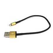 急速充電対応USB堅牢ケーブル 20cm ゴールド QX-044GO