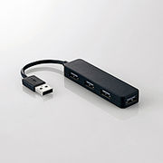 エレコム USB2.0ハブ(コンパクトタイプ) U2H-SN4NBBK