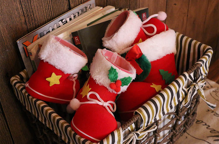 お菓子のサンタブーツ(S.M.L)ネット付で便利◎クリスマス お菓子のサンタブーツ(S.M.L)ネット付で便利◎クリスマス