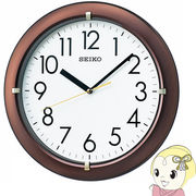 セイコー SEIKO 掛け時計 アナログ 茶 メタリック シンプル KX621B