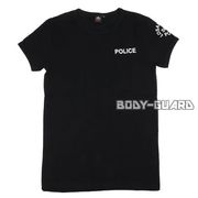 POLICE　半袖Tシャツ　タイプ3　バックプリントあり　ブラック　L