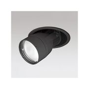 LEDダウンスポットライト M形 φ100 JR12V-50W形 高効率形 スプレッド配光 連続調光 ブラック 白色形 4000K