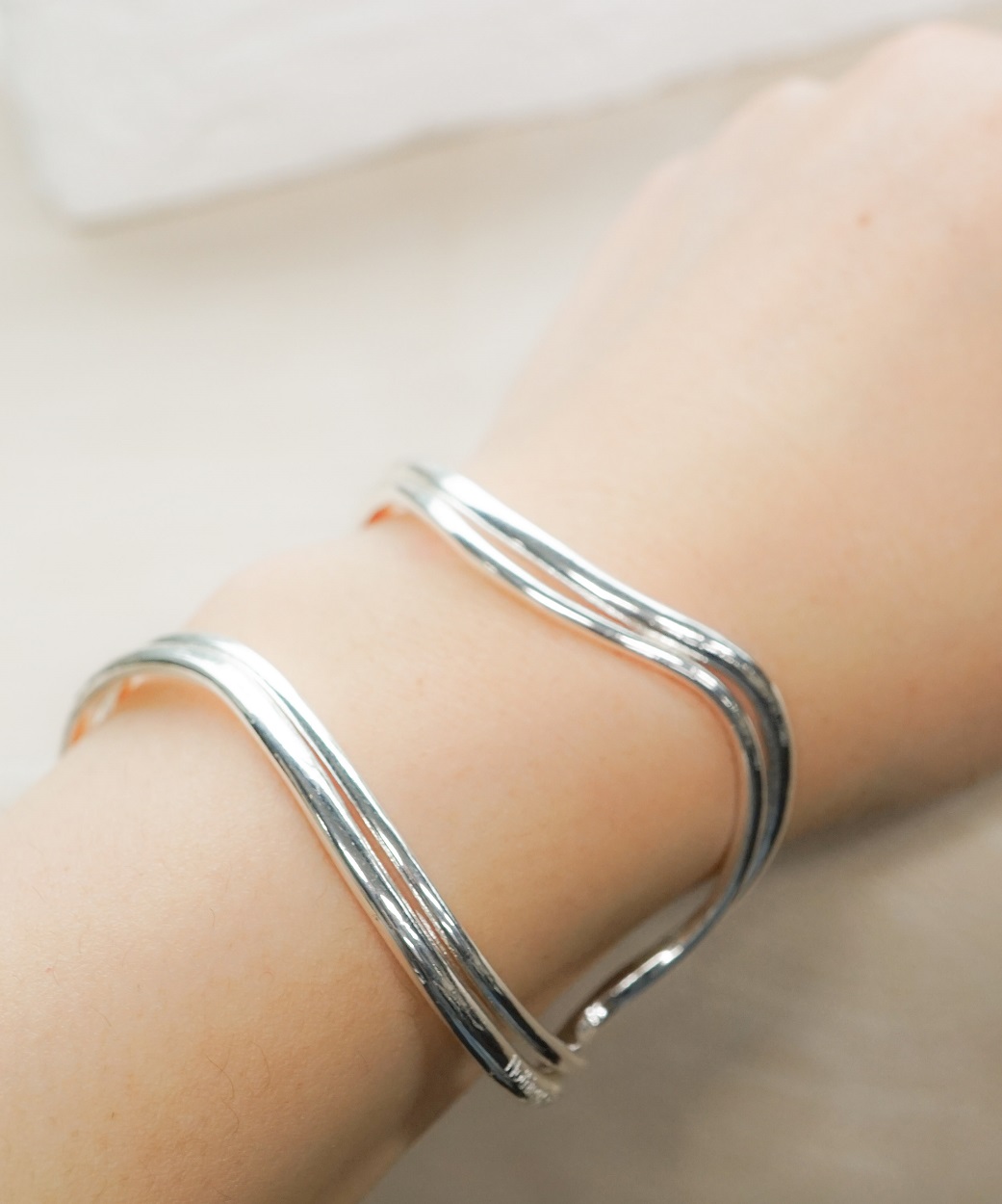 【Nothing And Others/ナッシングアンドアザーズ】Double Line Bangle