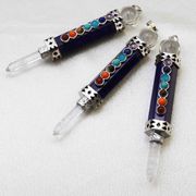 ペンデュラム　ラピスラズリ　青　ブルー　水晶　ヒーリングワンド　チャクラ　振り子　ダウジング　浄化