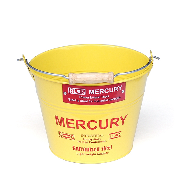 マーキュリー ブリキバケツ スモール イエロー