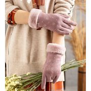 超大人気　手袋 グローブ  冬物　防寒　レディース　裏起毛　スマホタッチ対応