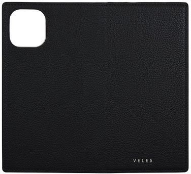 VELES iPhone12 ProMax対応 フリップカバー(シュリンク)ブラック VLS-60BK