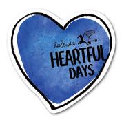 ハレイワハッピーマーケット ステッカー ハート HEARTFUL DAYS ブルー HHM073 おしゃれ ハワイ
