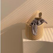 春夏　ハンドバッグ　ショルダーバッグ　編み風　デザイン　オシャレ　レディースファッション