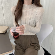 通勤する 2021 秋冬 インナー 長袖 ハーフハイネック セーター ニット ベースシャツ おしゃれな