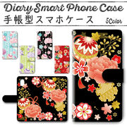 iphone13ProMAX (6.7インチ) 手帳型ケース 694 スマホケース アイフォン iPhoneシリーズ 和柄 鞠 花
