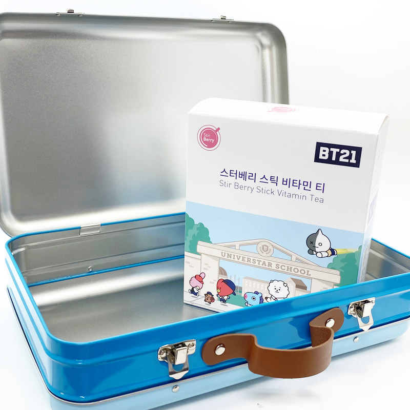 新品同様 BT21 スターベリースティックビタミンティー 缶バッグ 新品