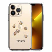 iPhone13 Pro 側面ソフト 背面ハード ハイブリッド クリア ケース The Bees ミツバチ 蜂 可愛い