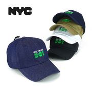 NYCライセンスDOT刺繍ローキャップ　ヤング帽子