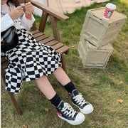 【2022春新作】韓国風子供服  ベビー服     チェックスカート   女の子   ハーフスカート