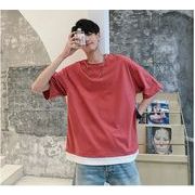 韓国風  Tシャツ　メンズ半袖Tシャツ　　夏の新しい　　ファッション半袖★M-2X