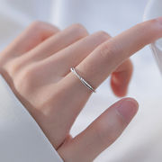 リング 指輪  シンプル  気質  開口指輪  開口リング  調整可能