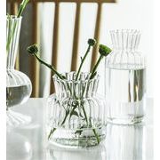 デスクトップ 透明な ガラス 花瓶 ミニマリスト シンプル 小さい新鮮な 水耕栽培器具