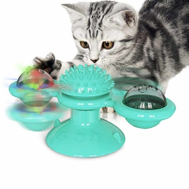 猫 おもちゃ 猫風車 回転猫玩具 遊び道具 知育玩具 円盤おもちゃ 吸盤猫玩具 歯ぎしり 猫大興奮