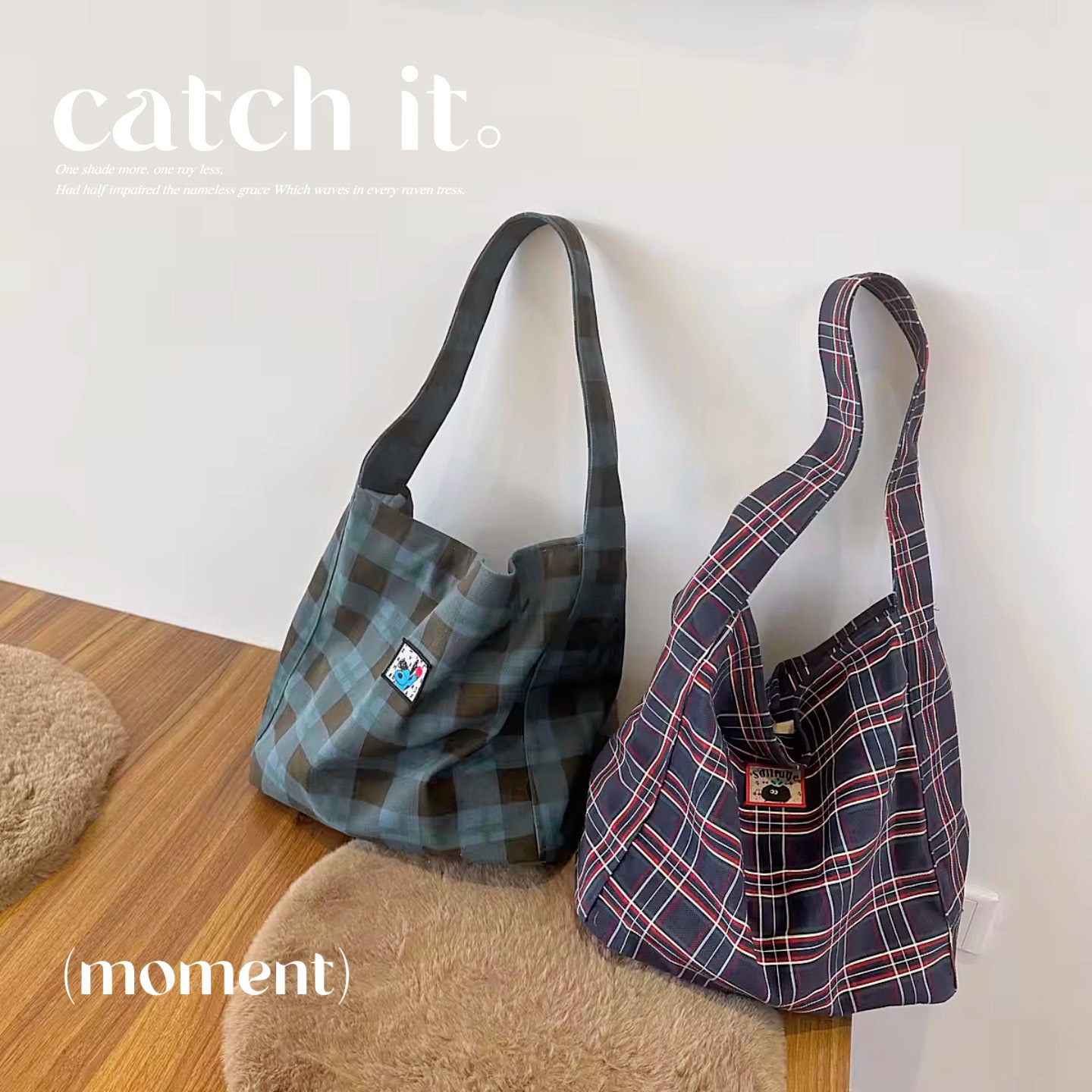 【希少】hide　オリジナルチェック柄　トートバッグ 希少】hide オリジナルチェック柄 トートバッグ チェックトート