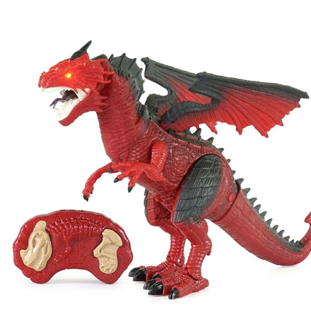 玩具 ドラゴン ラジコン 霧吐く レッド ブルー 特大 竜 龍 置物 鳴く 玩具 ドラゴン ラジコン 霧吐く レッドorブルー 特大 竜 龍