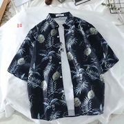 ハワイ 2022 夏新作  ハワイシャツ  メンズ シャツ人気  半袖 花柄 ビーチ ゆったり リゾート 男女兼用10色