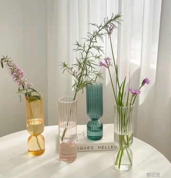 INS 大人気  花瓶  新作   コップ   グラス  装飾品 ガラス    撮影道具  フラワーアレンジメント4色