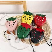 【YAYA】ミニバッグ　子供バッグ　果物　バッグ　可愛いバッグ　ショルダーバッグ　イチゴ　5色