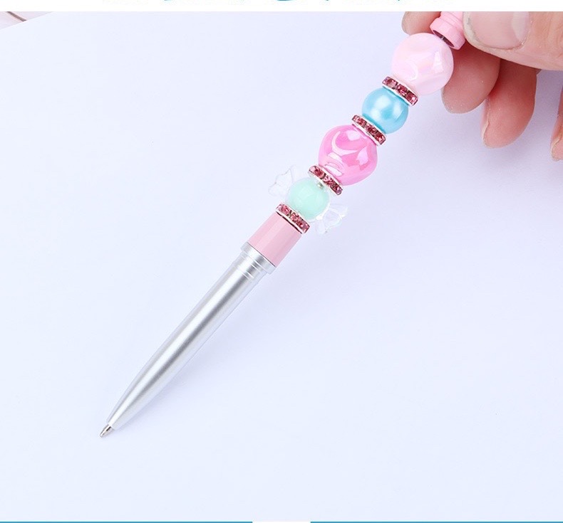 新色 ビーズタッチボールペン DIY文房具 パーツ カスタムボールペン