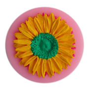 Gum pasteDIY手芸 素材 アロマ モールド 手作り石鹸 エポキシ樹脂 資材飾り 装飾DIY 菊 向日葵