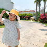 子供服　スカート　半袖　ドレス　夏着　２022新作　韓国風　ワンピース　花柄