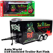 Auto World 1:18 Rat Fink Four Wheel Enclosed Trailer 【ラットフィンク】ミニカー