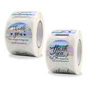 500個/ロール 2.5cm レインボーレーザーステッカー 丸いステッカー ステッカー ラベルステッカー