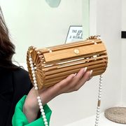 ハンドバッグ ショルダーバッグ 竹籠バッグ ミニボストン レディース