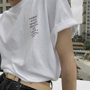 ユニセックス　メンズ　Tシャツ　半袖　シンプル　カジュアル　大きいサイズ　ストリート系　渋谷風☆
