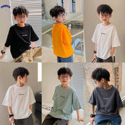 【2022春新作】韓国風子供服 Tシャツ　男の子　おしゃれ　半袖　トップス　5色展開　110#-160#