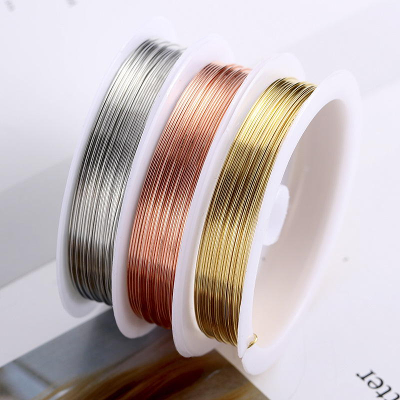 定型ワイヤー 銅線 カラークラフトワイヤー ワイヤー ハンドメイド 0.2-1.0mm