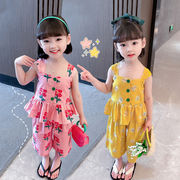 【2022年夏新作】韓国子供服　シャツ+ズボン　2点セット　花柄　可愛い　2色展開　90#-130#