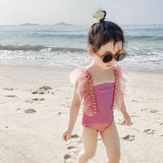 【2022夏服】韓国風子供服　 キッズ水着 　女の子 ベビー 子供用  　オールインワン　連体水着