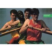 ポストカード カラー写真 ボートを漕ぐ4人の男性