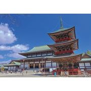 ポストカード カラー写真 日本風景シリーズ「千葉 成田山新勝寺」観光地 メッセージカード
