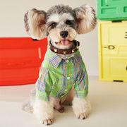 ペットの服、夏の薄い中小犬の服、テディ、ポメラニアン、シュナウザー、犬のシャツ、ペットのポロシャツ
