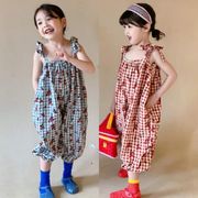 【2022春夏新作】可愛い 女の子 子供服 オールインワン  韓国ファッション ゆとり 2色 韓国子供服