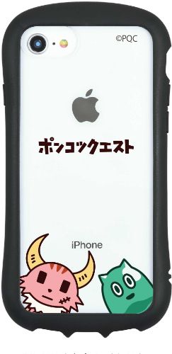 ポンコツクエスト iPhone SE ハイブリッドケースクリアケース ひょっこり PQ-27A