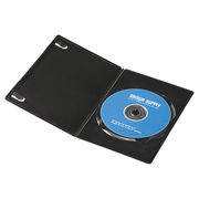 サンワサプライ スリムDVDトールケース(1枚収納・30枚セット・ブラック) DVD-TU